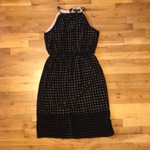 Anthropologie velvet black dress (NWT)